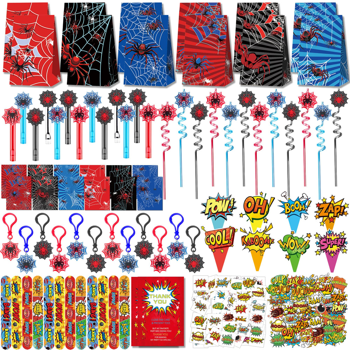 Rinfoeti 308-piece party decorations bundle accelerates setup for kids' celebrations