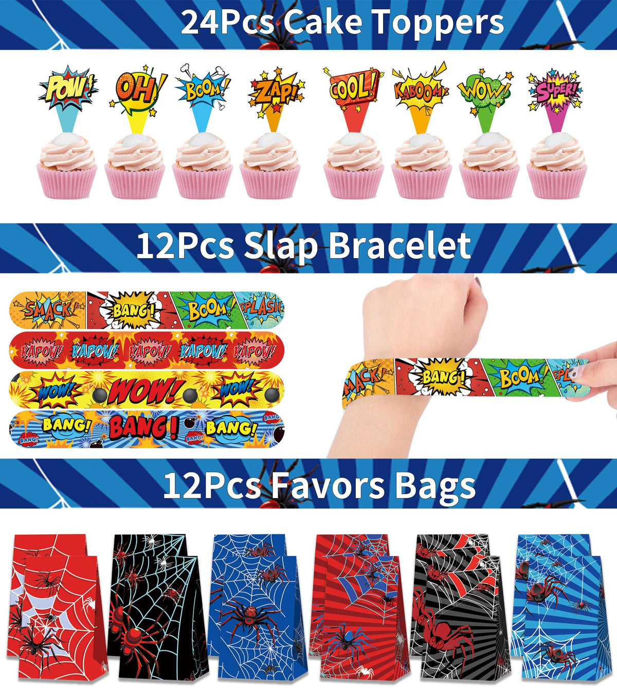 Rinfoeti party favors mix keeps the party lively with straws, wands, bracelets, and stickers