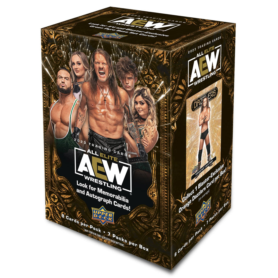 Ringside AEW Upper Deck blaster box front for collection and trading