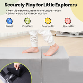Rinnebbit foam blocks with ramps boost crawling and balance