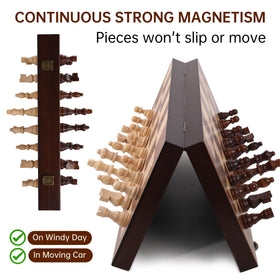 Rinten Staunton style chess pieces with tactile weight and elegance
