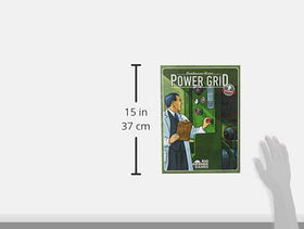 Rio Grande Games Power Grid Recharged components spread highlighting power plant cards and resource tokens for planning.