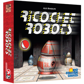 Rio Grande Games Ricochet Robots board layout showcases modular space for fresh challenges.