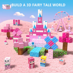 Riomuru cat-pattern magnetic blocks spark playful animal-themed builds