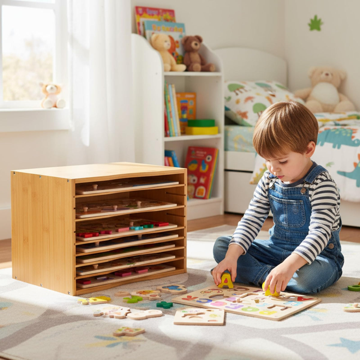 Ripeng adjustable dividers show flexible fit for flat or thick puzzles