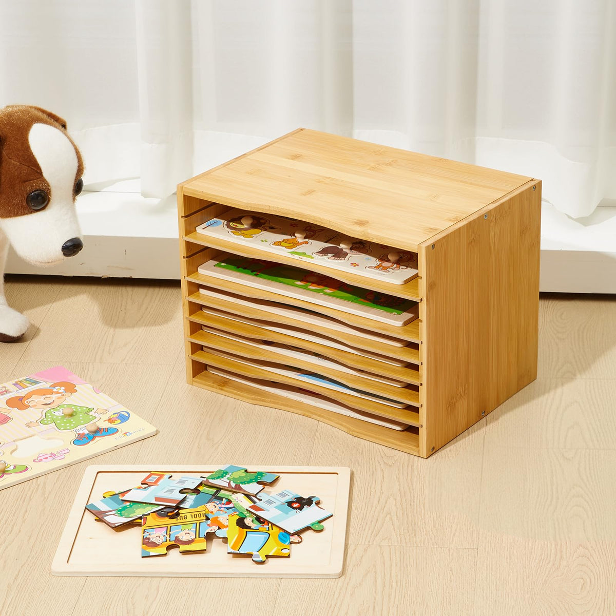Ripeng desk organizer compact size 13.8 x 9.8 x 10.2 inches