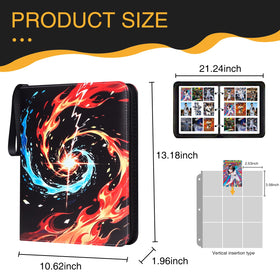 RIRDGLSY binder showing 55 removable pages for customizable capacity