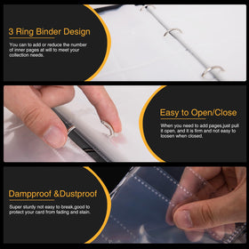 RIRDGLSY inner pocket sized for sleeved cards for extra protection