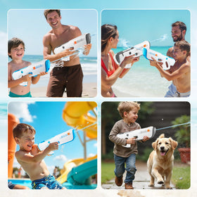 RISFUNIA family-friendly water gun suitable for kids and adults