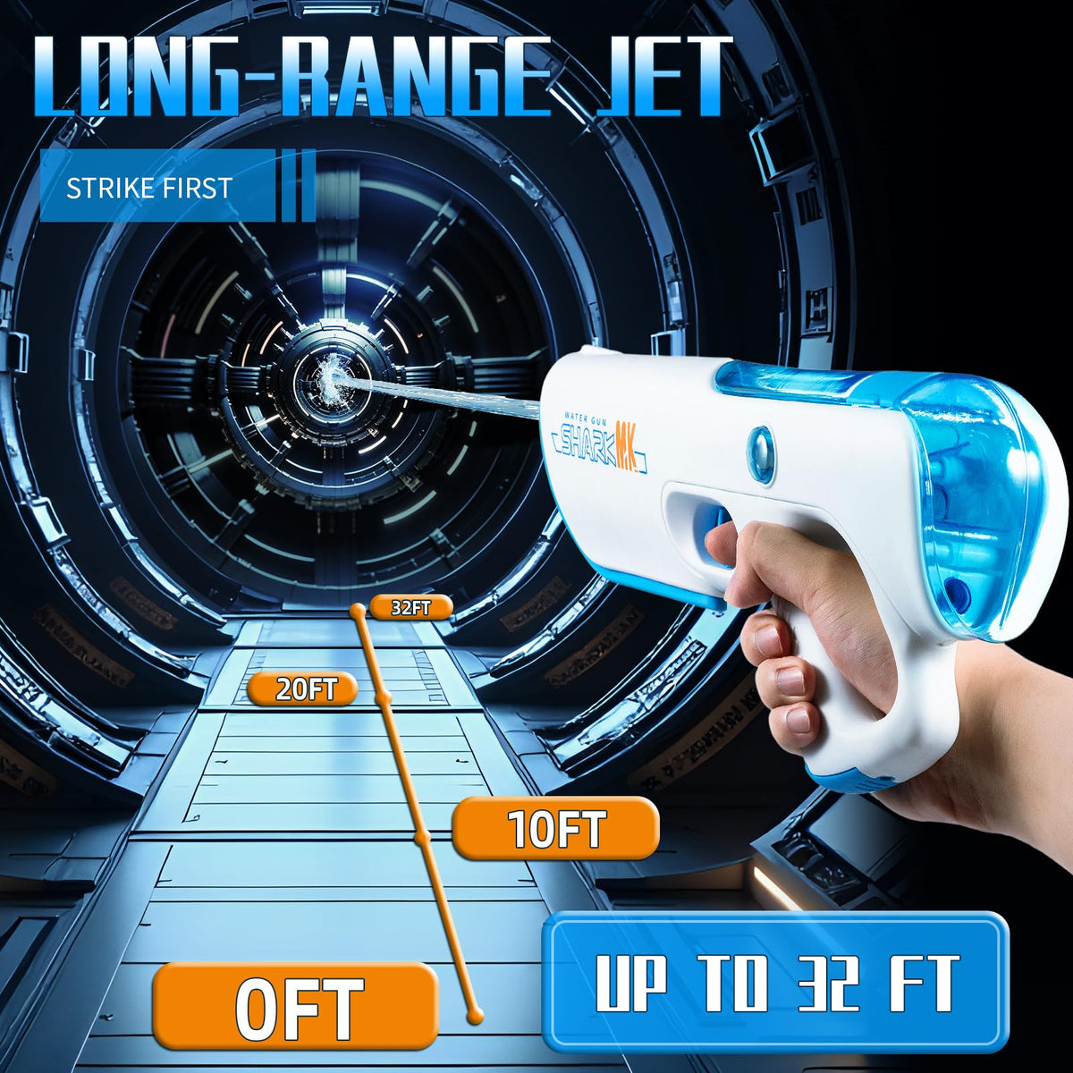RISFUNIA large-capacity tank enables longer play sessions