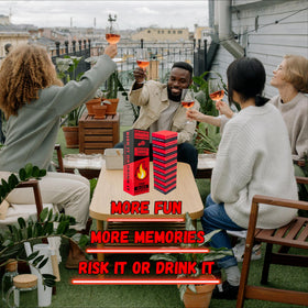 Risk It Or Drink It party scene captures energy for bachelorette or birthday events
