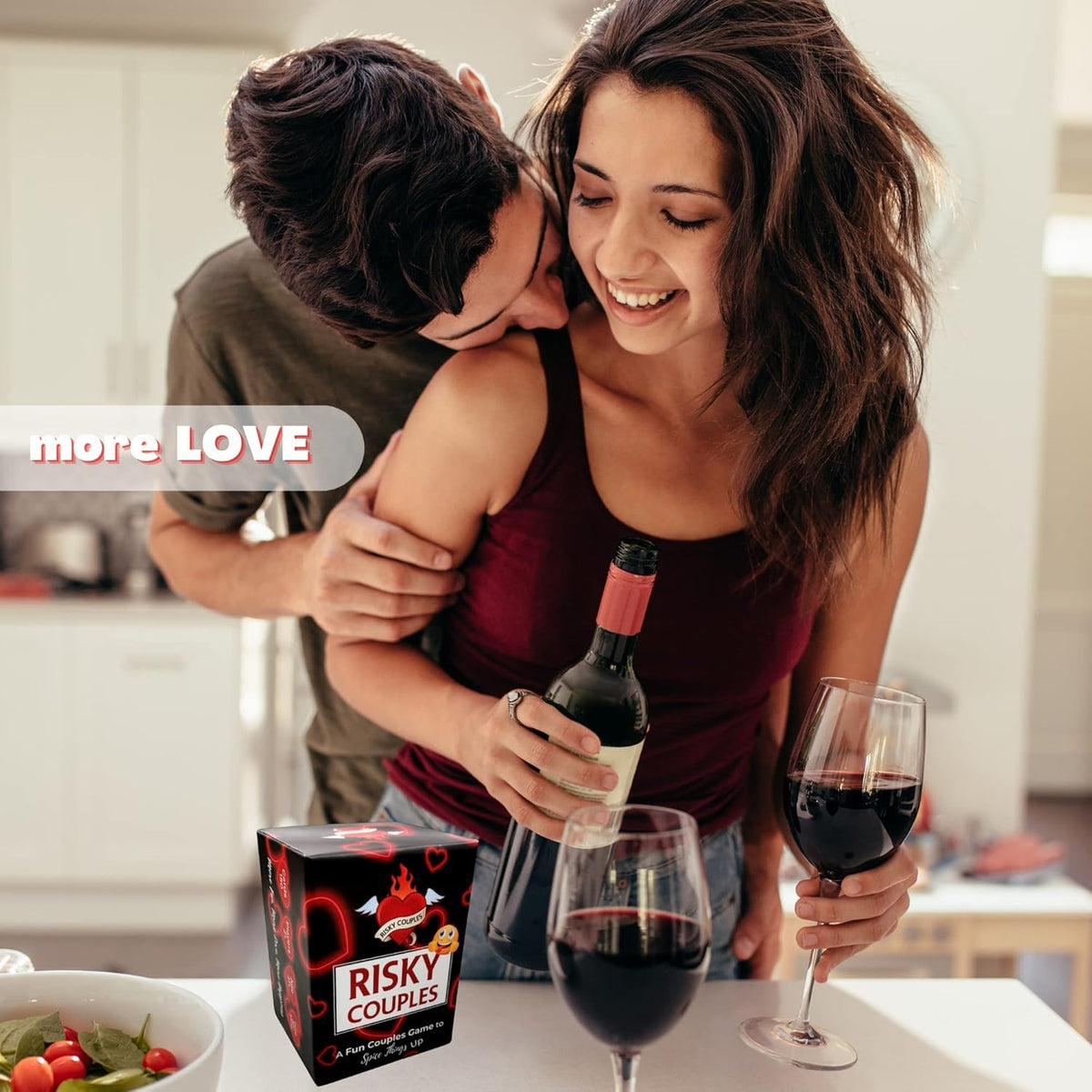 Gift-ready Risky Couples packaging for Valentine’s or anniversaries.
