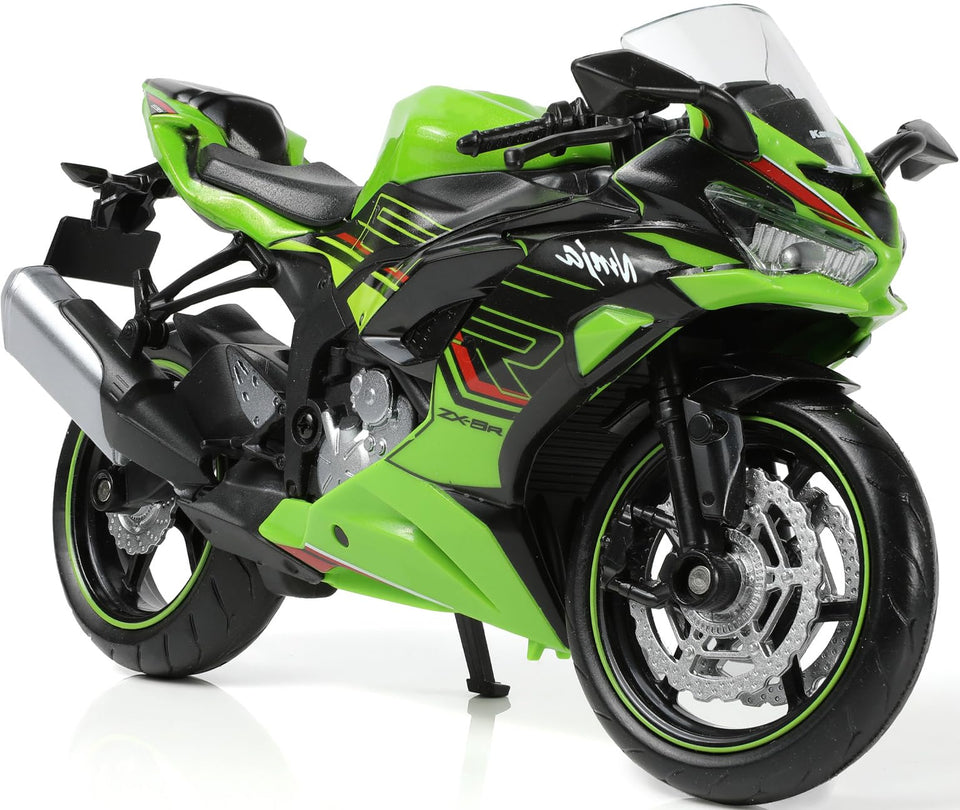 Risopen 1:12 Kawasaki Ninja ZX-6R front view model showing detailed craftsmanship
