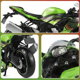 Risopen 1:12 Kawasaki Ninja ZX-6R packaging shot demonstrates sturdy presentation for gift-ready packaging