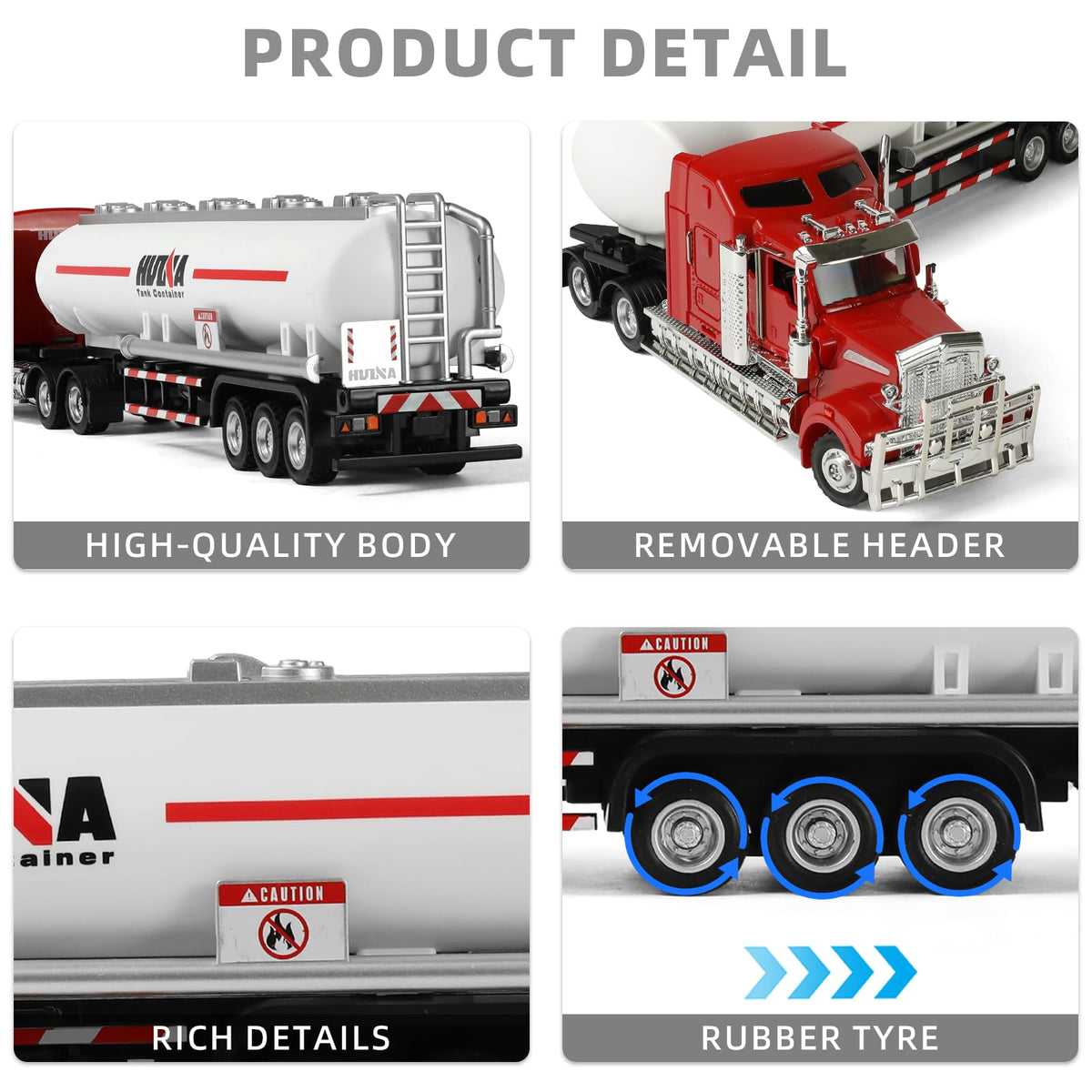Risopen diecast truck model with metal body for realism
