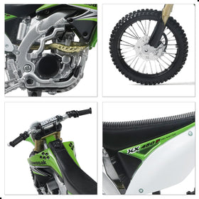 Risopen KX450F 1:12 dirtbike wheels detail for realism.