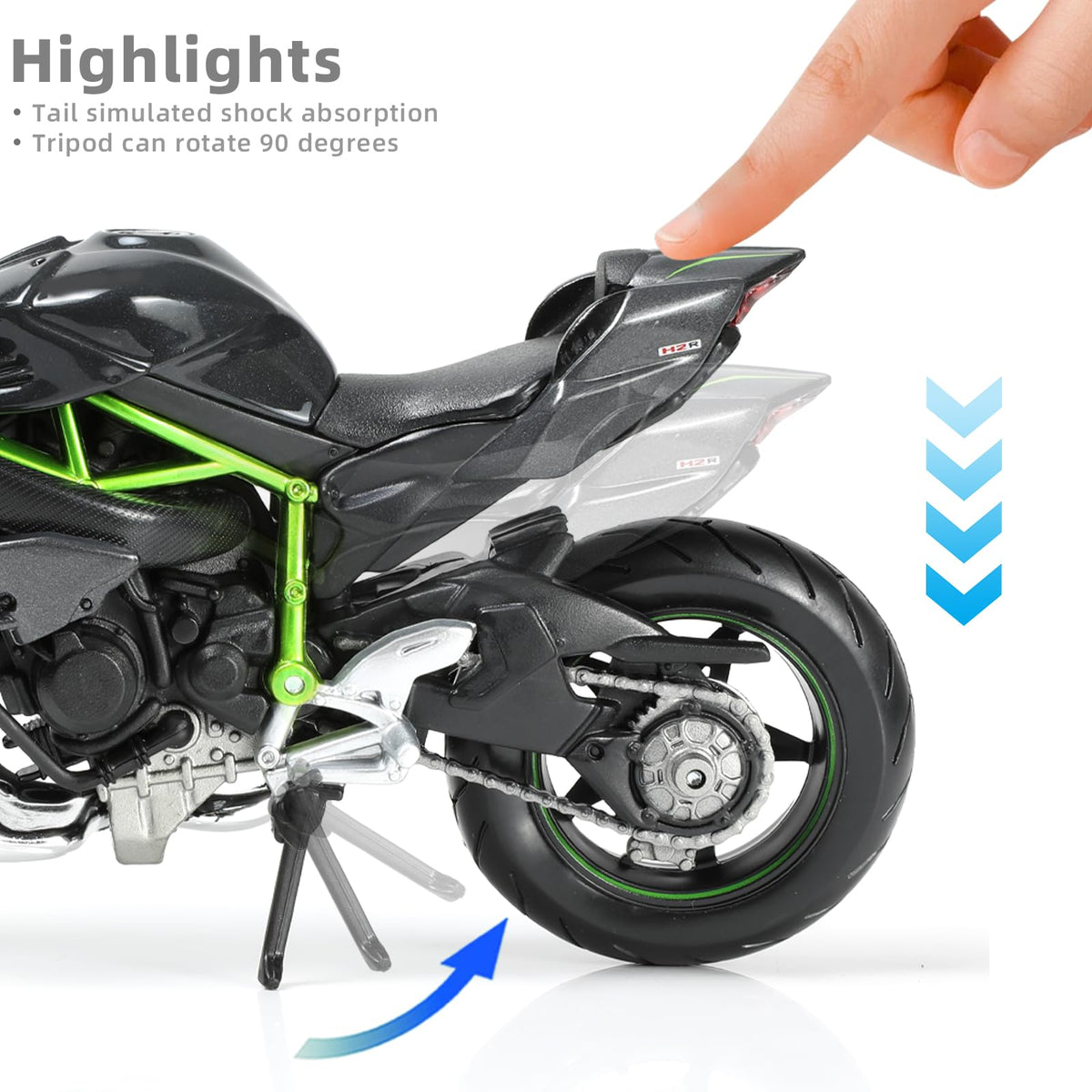Risopen Ninja H2R black finish enhances modern display appeal