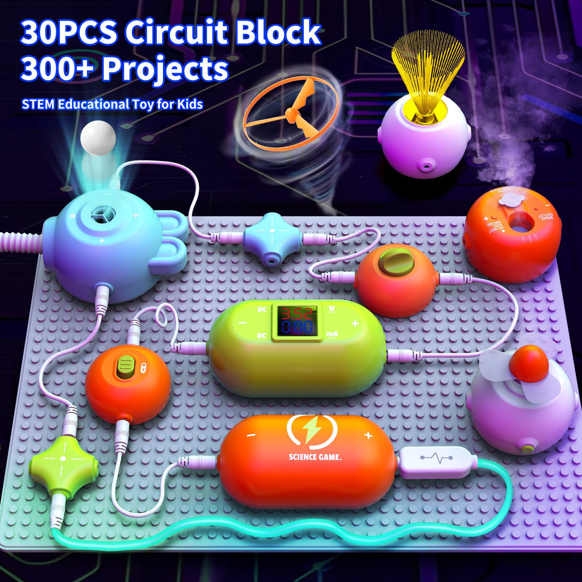 RISUNTOY built-in fan and RGB light for dynamic projects