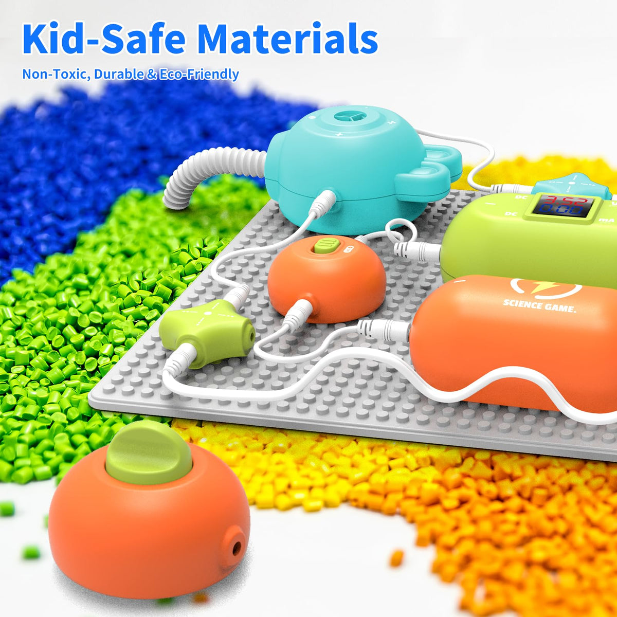 RISUNTOY compact storage case keeps kits organized after play