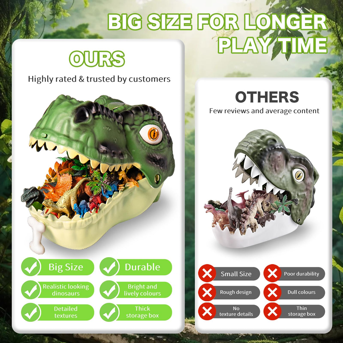 RISUNTOY dinosaur eggs for interactive hatch-and-find play