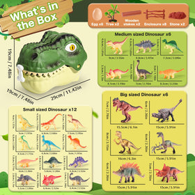 RISUNTOY 4-inch dinosaurs for collaborative pretend play