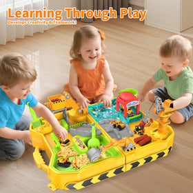RISUNTOY portable construction playset for on-the-go families