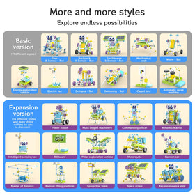 RISUNTOY robot model assembly in progress showcases hands-on STEM play