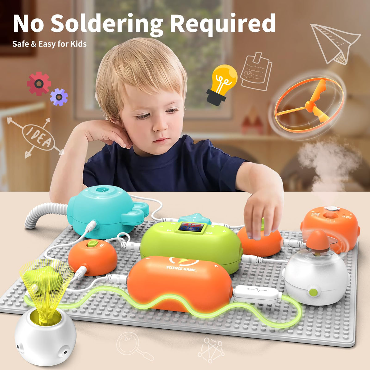 RISUNTOY vacuum device module for tactile circuit experiments