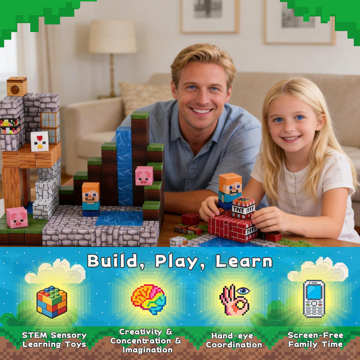 RiteHold ABS plastic blocks with smooth edges for safe toddler play