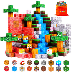 RiteHold magnetic building blocks 100-piece set for imaginative construction and early geometry