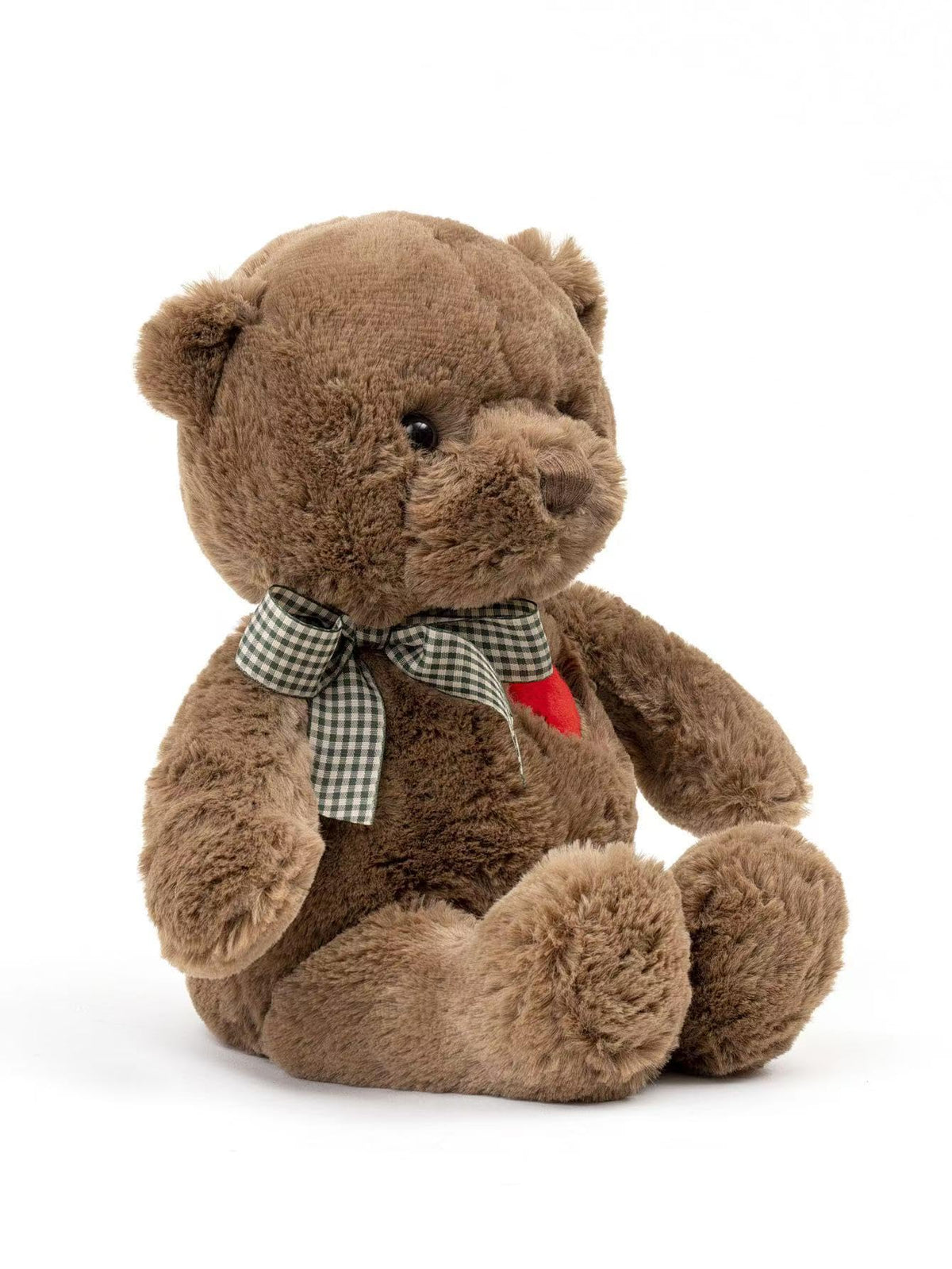 Riuhot brown teddy bear, 13.8-inch height, great for hugs and gifts.