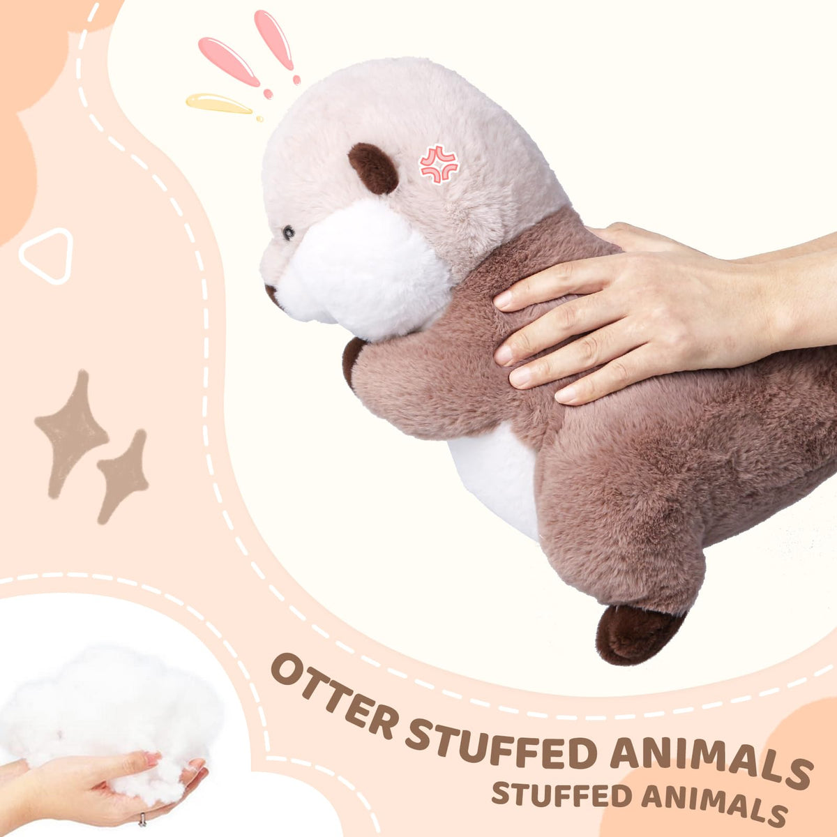 Riuhot cuddle companion 15.7-inch size for kids' playtime.