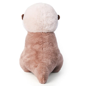 Riuhot otter plush full body design for easy hugging.