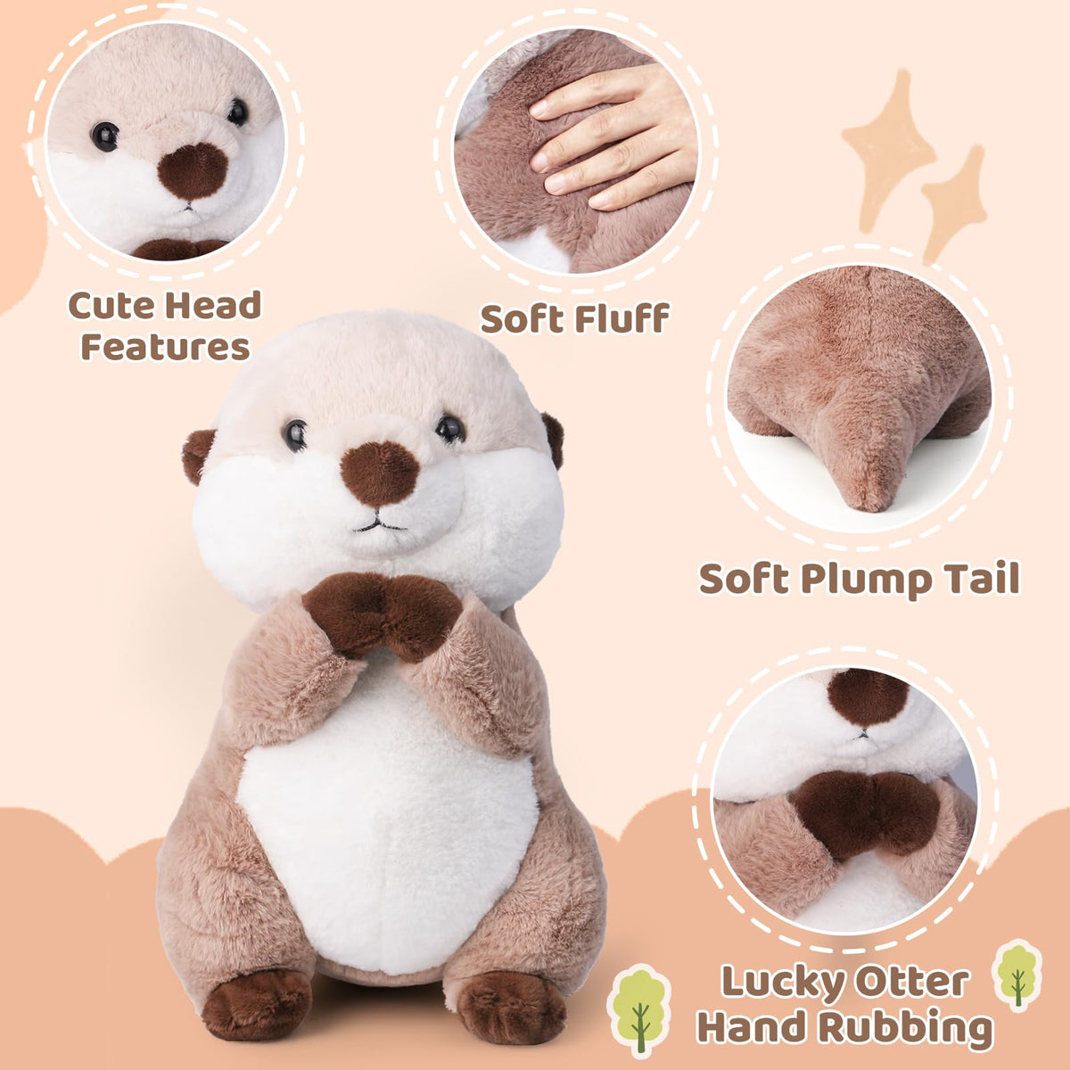 Riuhot sofa-decor otter plush adds cozy decor to living spaces.