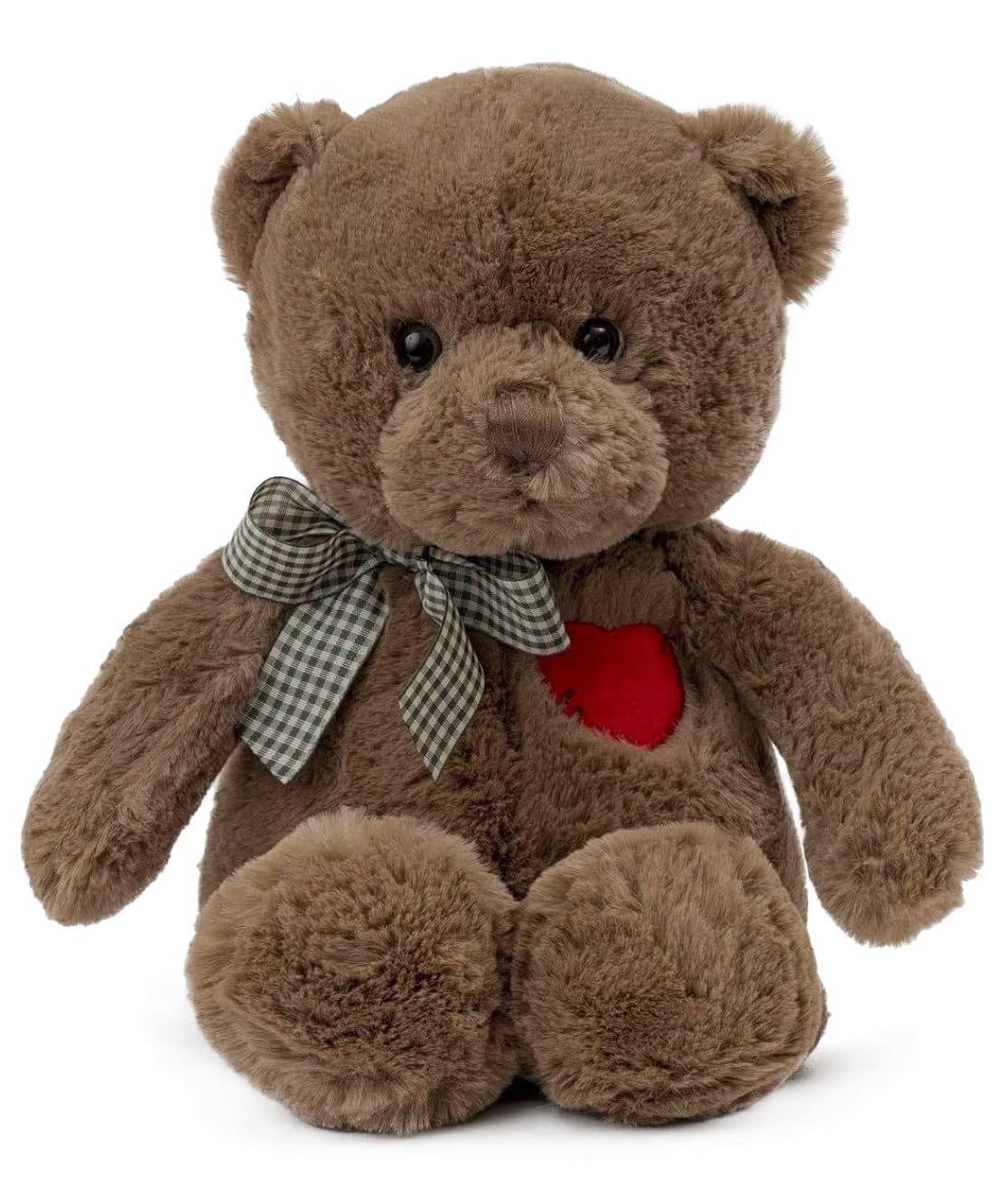 Riuhot Teddy Bear with heart plush, ideal cuddle partner for loved ones.