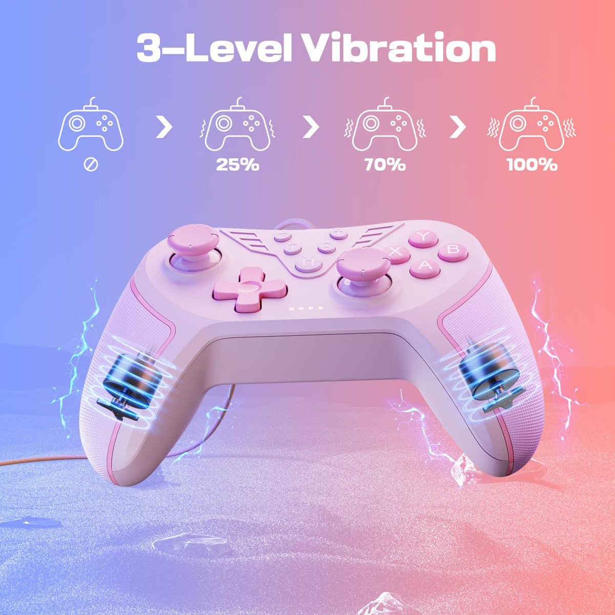 RivalPlay pink controller plug-and-play-compatibility with Windows.
