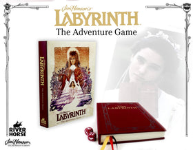 River Horse Labyrinth Adventure Game: group play session ready with included dice and portable board.