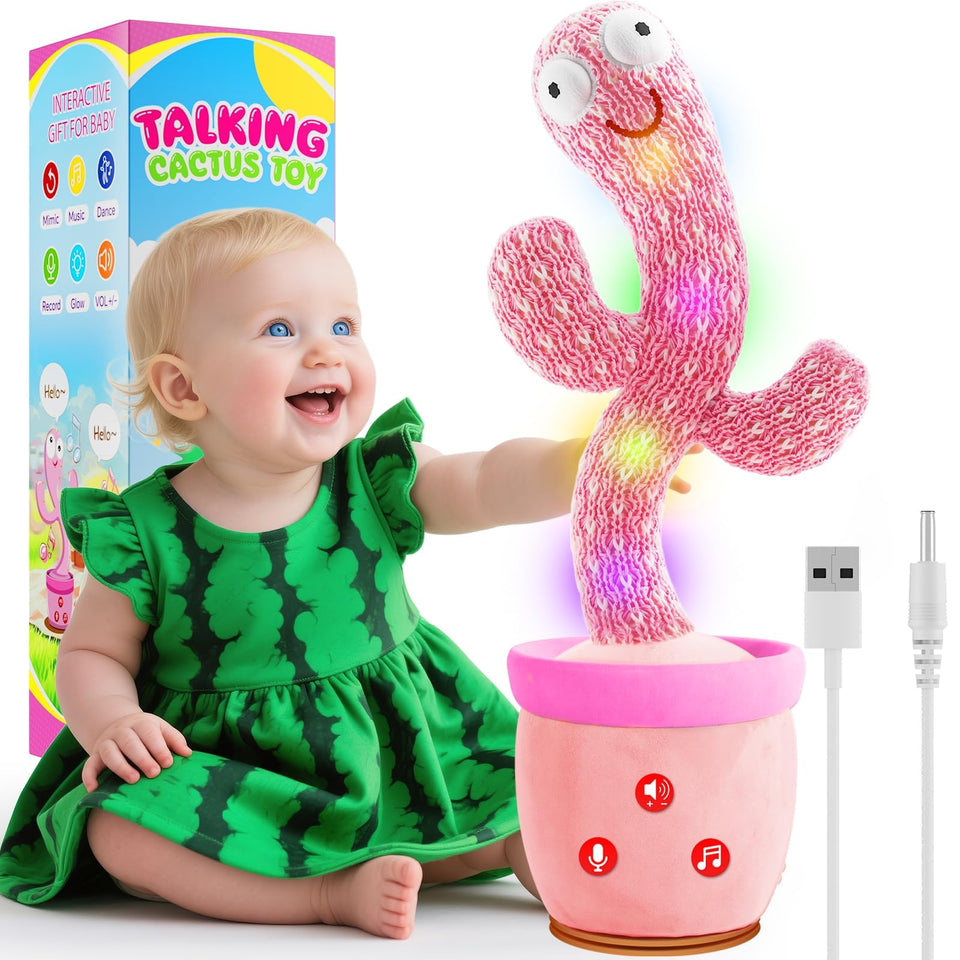 River Mill rechargeable dancing cactus toy in action for interactive play.