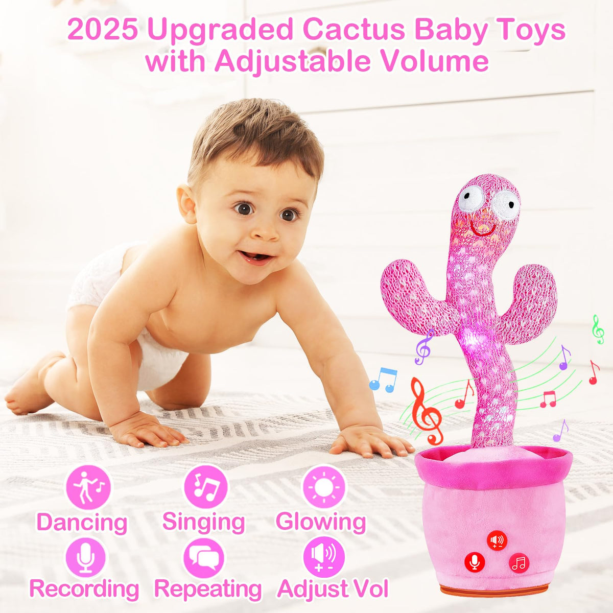 River Mill talking cactus baby toy engages early learning with responses.