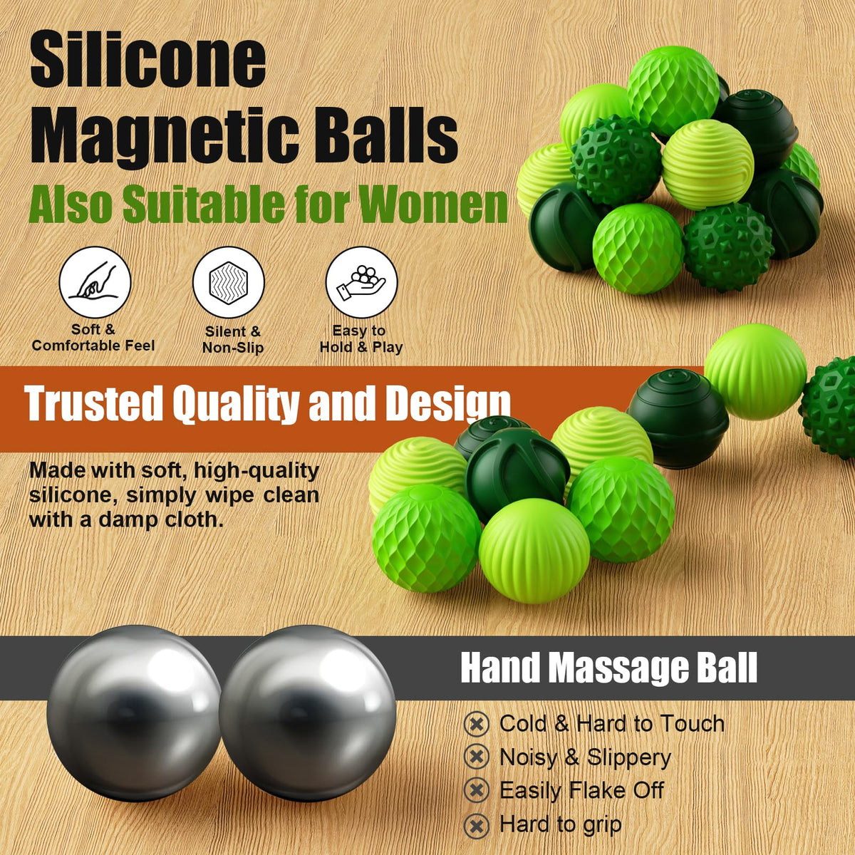 RIVGOT magnetic balls encourage finger and palm relaxation during tasks