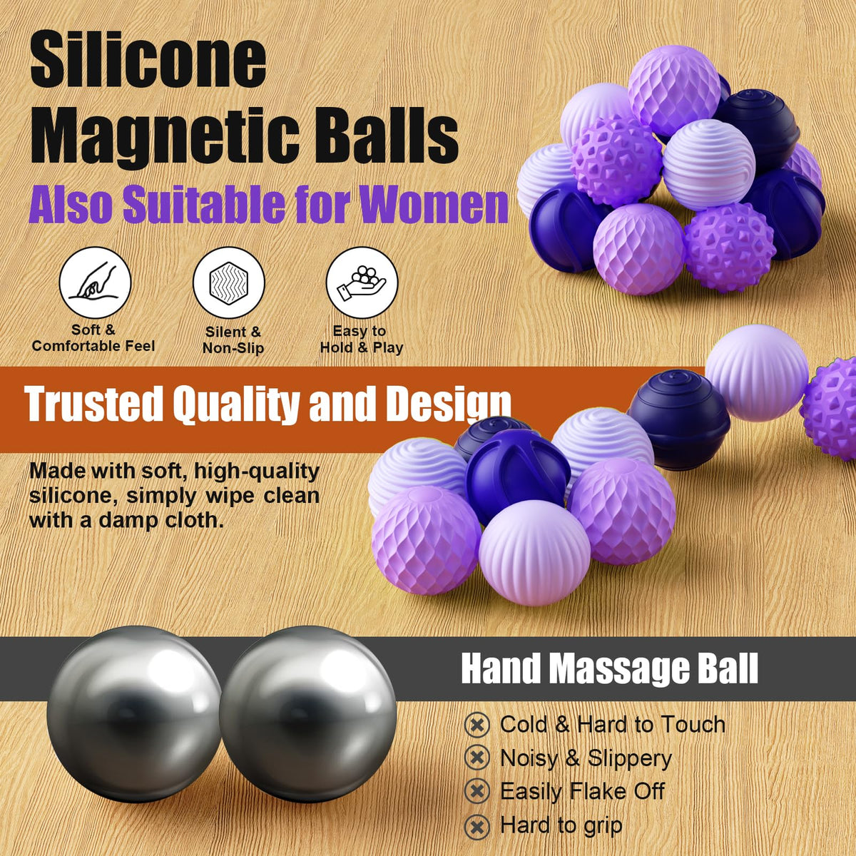 RIVGOT silicone magnetic balls being connected end-to-end for creative shape-building.