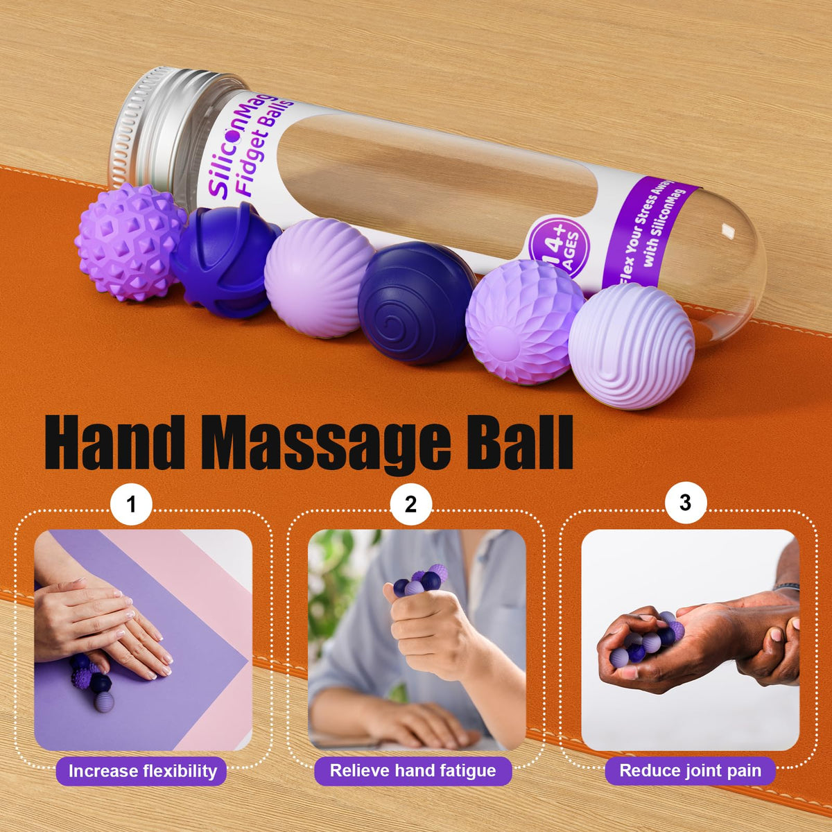 RIVGOT silicone magnetic balls as gifts for teens and adults seeking calm moments.