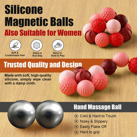 RIVGOT six-ball fidget set in packaging for on-the-go relief.