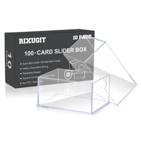 RIXUGIT 10-pack deck case with 100-count capacity for organized game nights.
