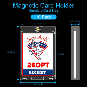 RIXUGIT 260PT magnetic card holder closed seal for secure storage