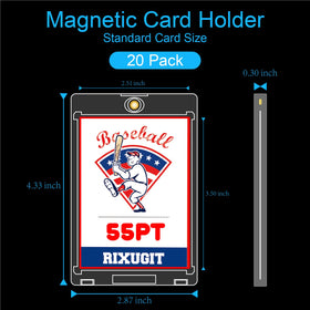 RIXUGIT 55pt holder in open position for easy card access