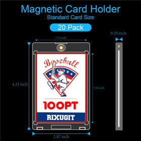 RIXUGIT clear card holder material displays card details with clarity.