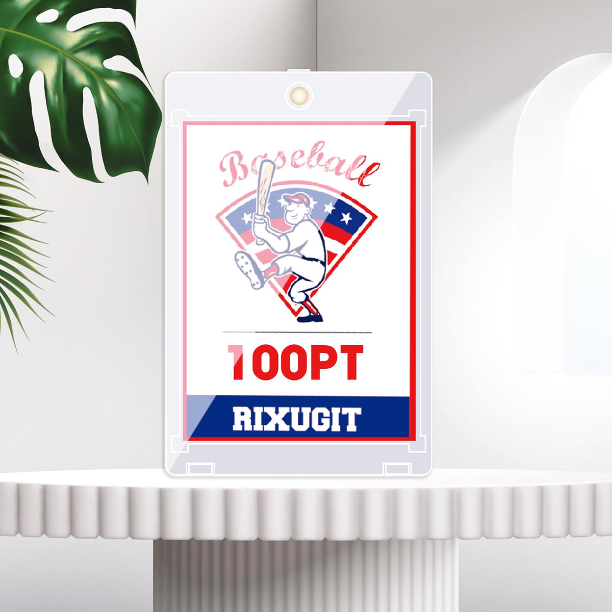 RIXUGIT display-ready card collection on shelf for easy showcasing