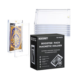 RIXUGIT booster pack magnetic holders front view for secure card display and protection.