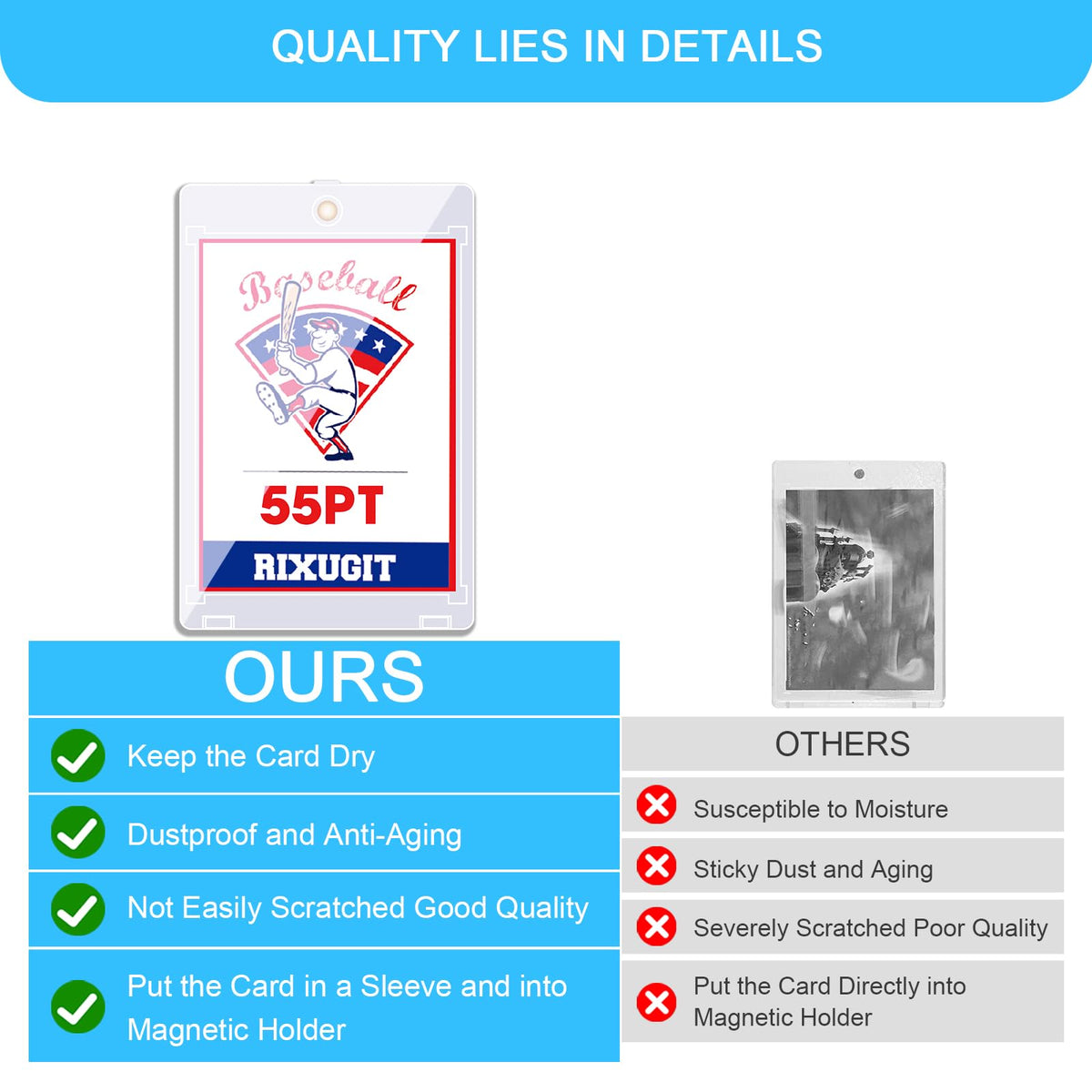 RIXUGIT safe, reliable protection enhances your collection during trades and exhibitions.
